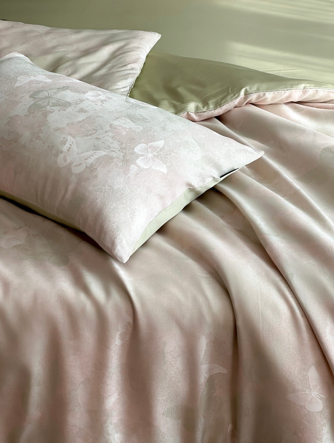 Summer Tencel Cotton Sateen Jacquard Duvet Cover Set