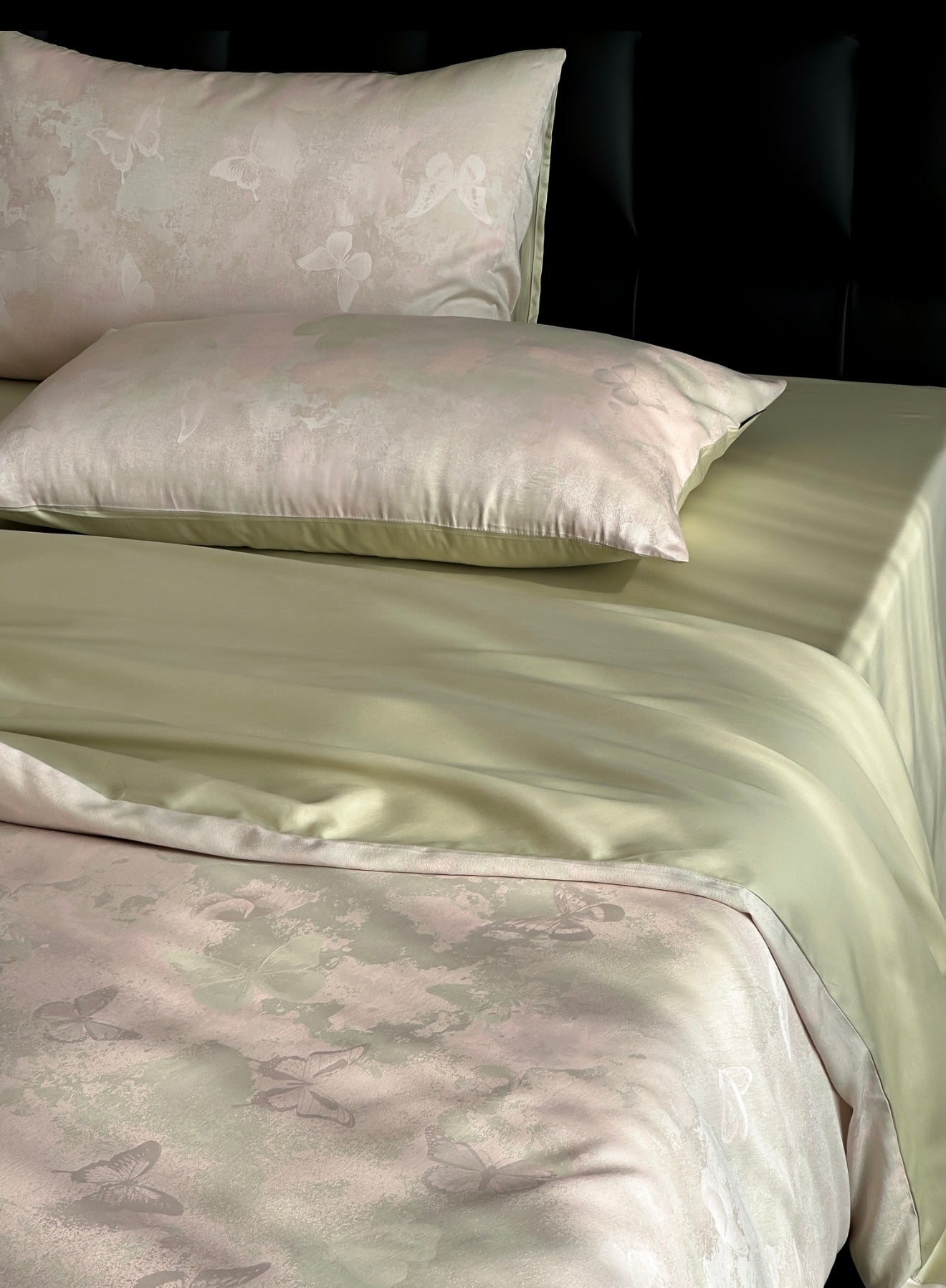 Summer Tencel Cotton Sateen Jacquard Duvet Cover Set