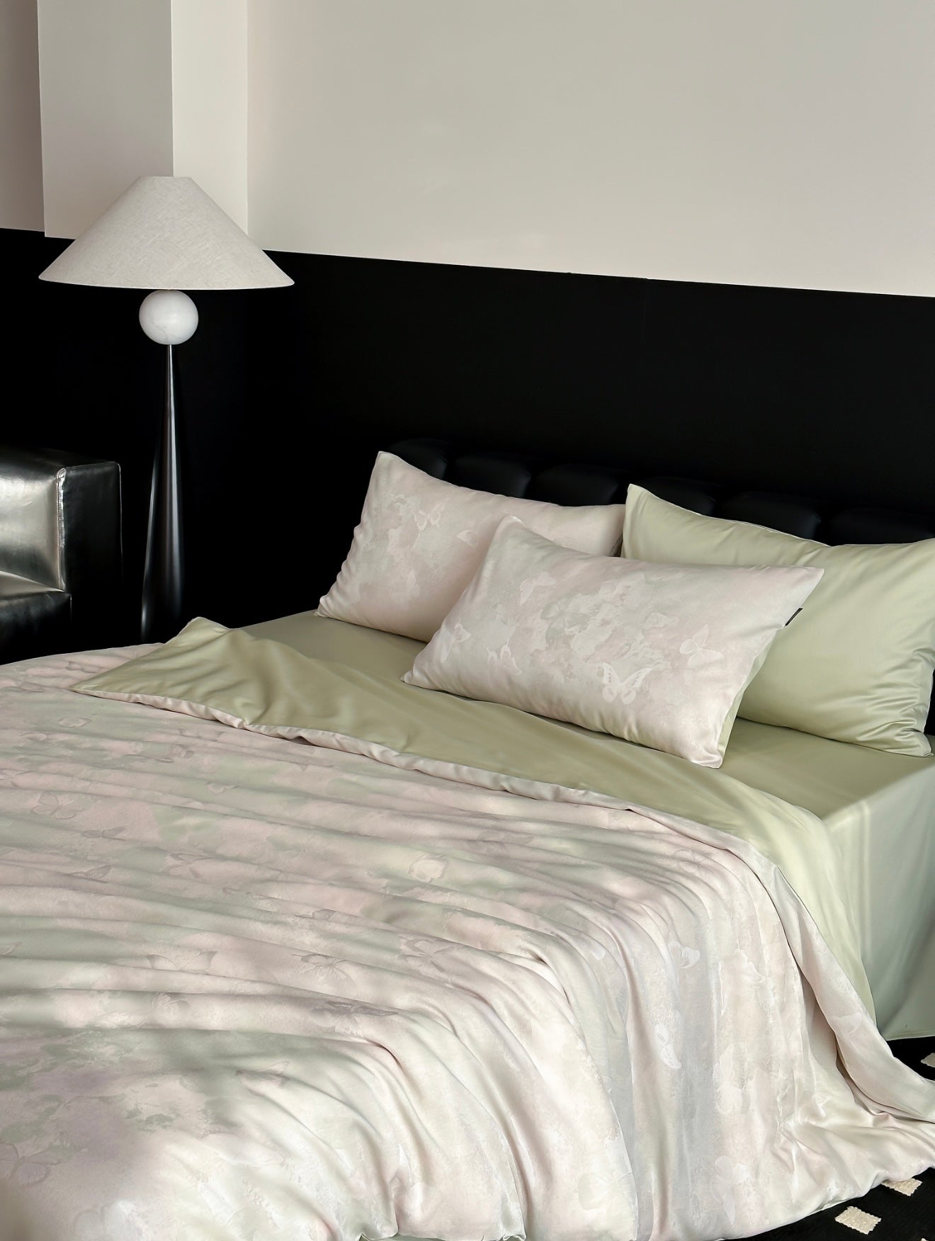 Summer Tencel Cotton Sateen Jacquard Duvet Cover Set